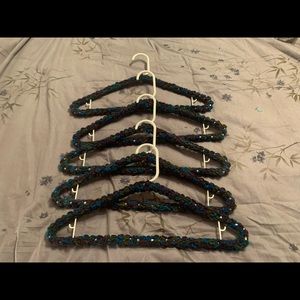 Clothes Hangers Variegated Peacock New